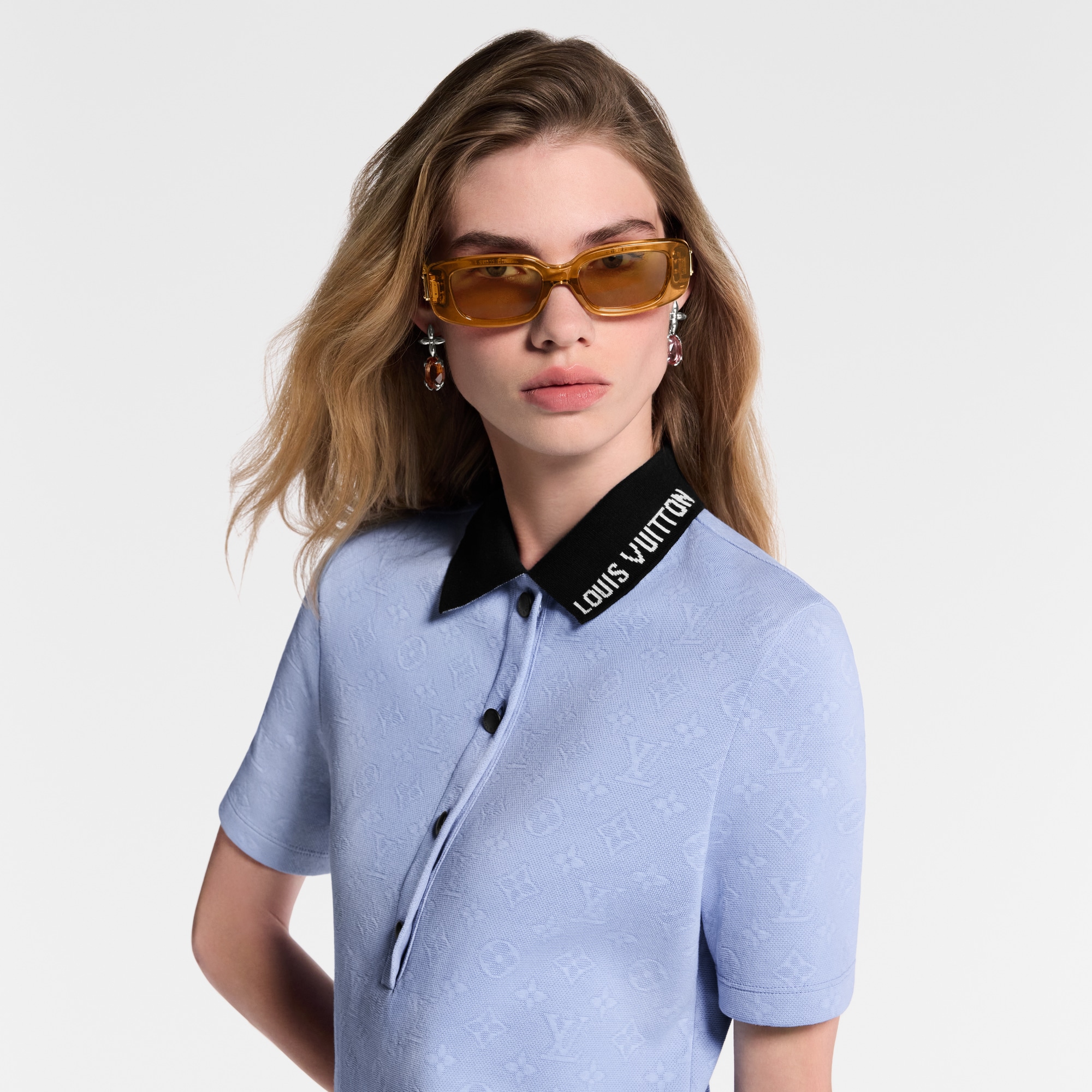 Polokleid aus Piqué mit Monogram-Motiv  Damen Ready to Wear Kleider | LOUIS VUITTON (Zoom)