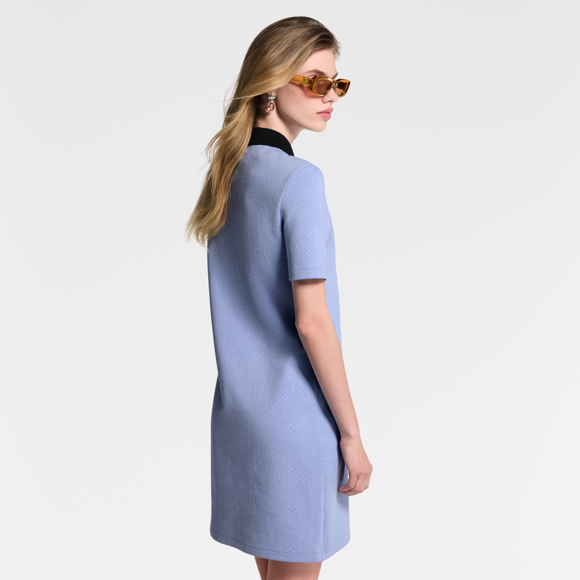 Polokleid aus Piqué mit Monogram-Motiv  Damen Ready to Wear Kleider | LOUIS VUITTON (Zoom)