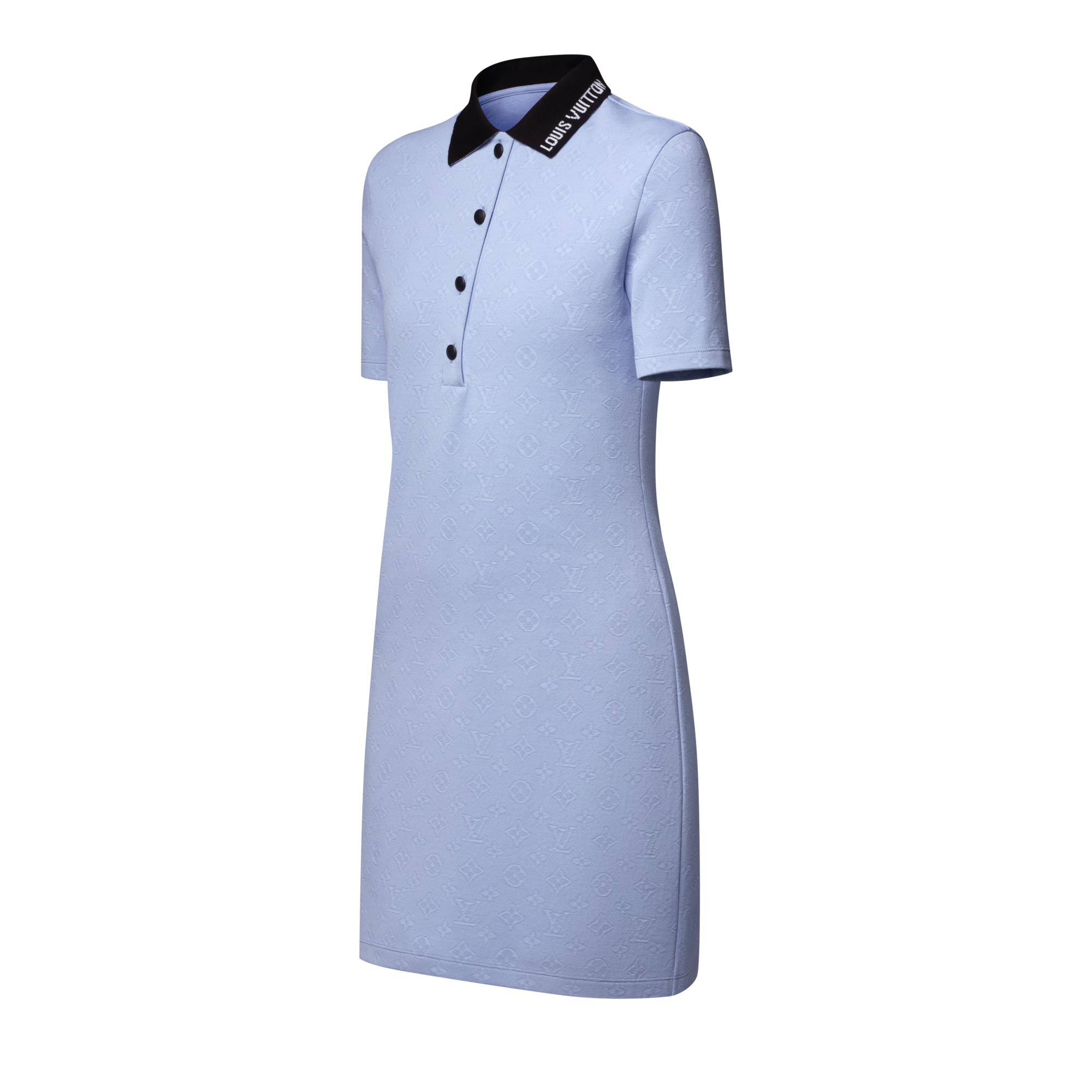 Polokleid aus Piqué mit Monogram-Motiv  Damen Ready to Wear Kleider | LOUIS VUITTON (Zoom)