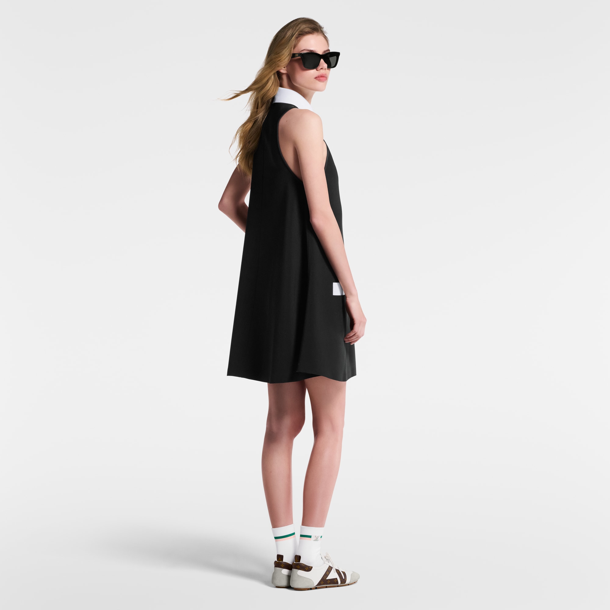 Polokleid aus technischem Gabardine  Damen Ready to Wear Kleider | LOUIS VUITTON (Zoom)