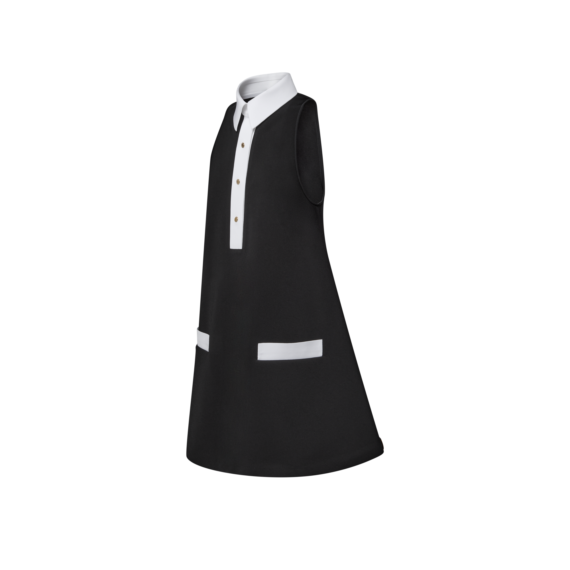 Polokleid aus technischem Gabardine  Damen Ready to Wear Kleider | LOUIS VUITTON (Zoom)