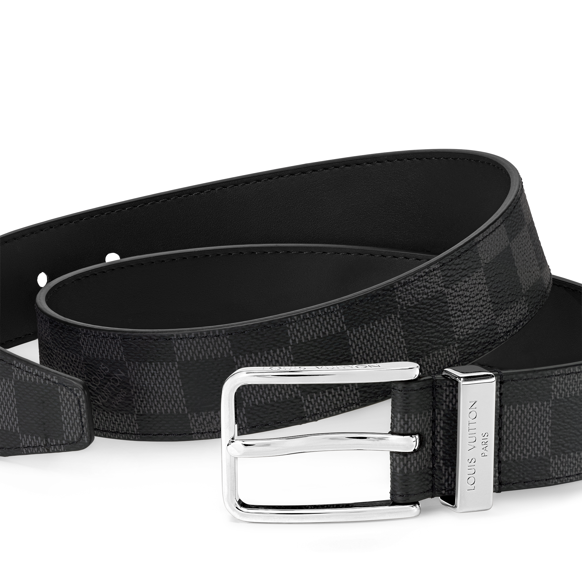 Pont Neuf Gürtel 35 mm Damier Graphite Canvas Herren Accessoires Gürtel | LOUIS VUITTON (Zoom)
