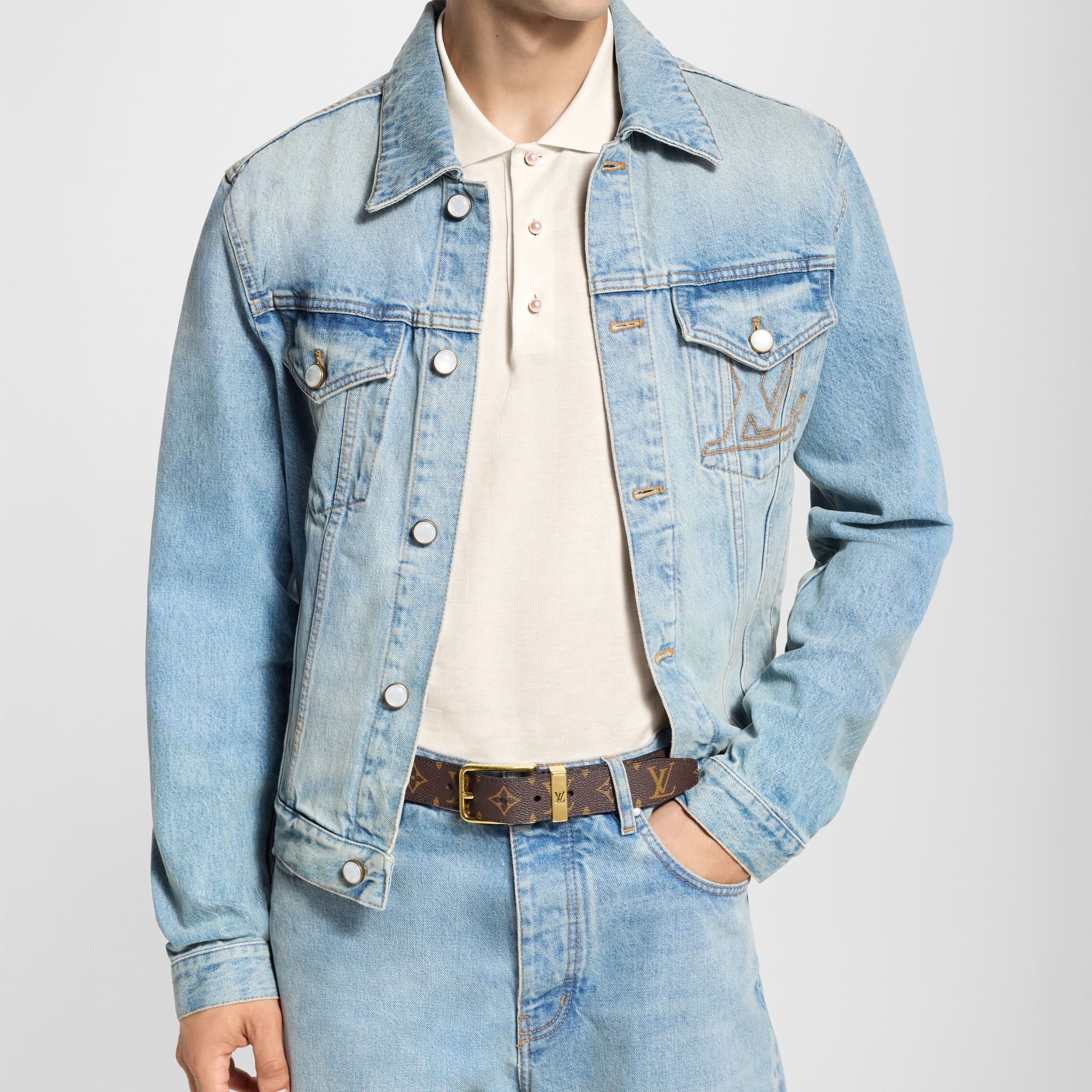 Pont Neuf Monogram Gürtel 35 mm  Herren Accessoires Gürtel | LOUIS VUITTON (Zoom)