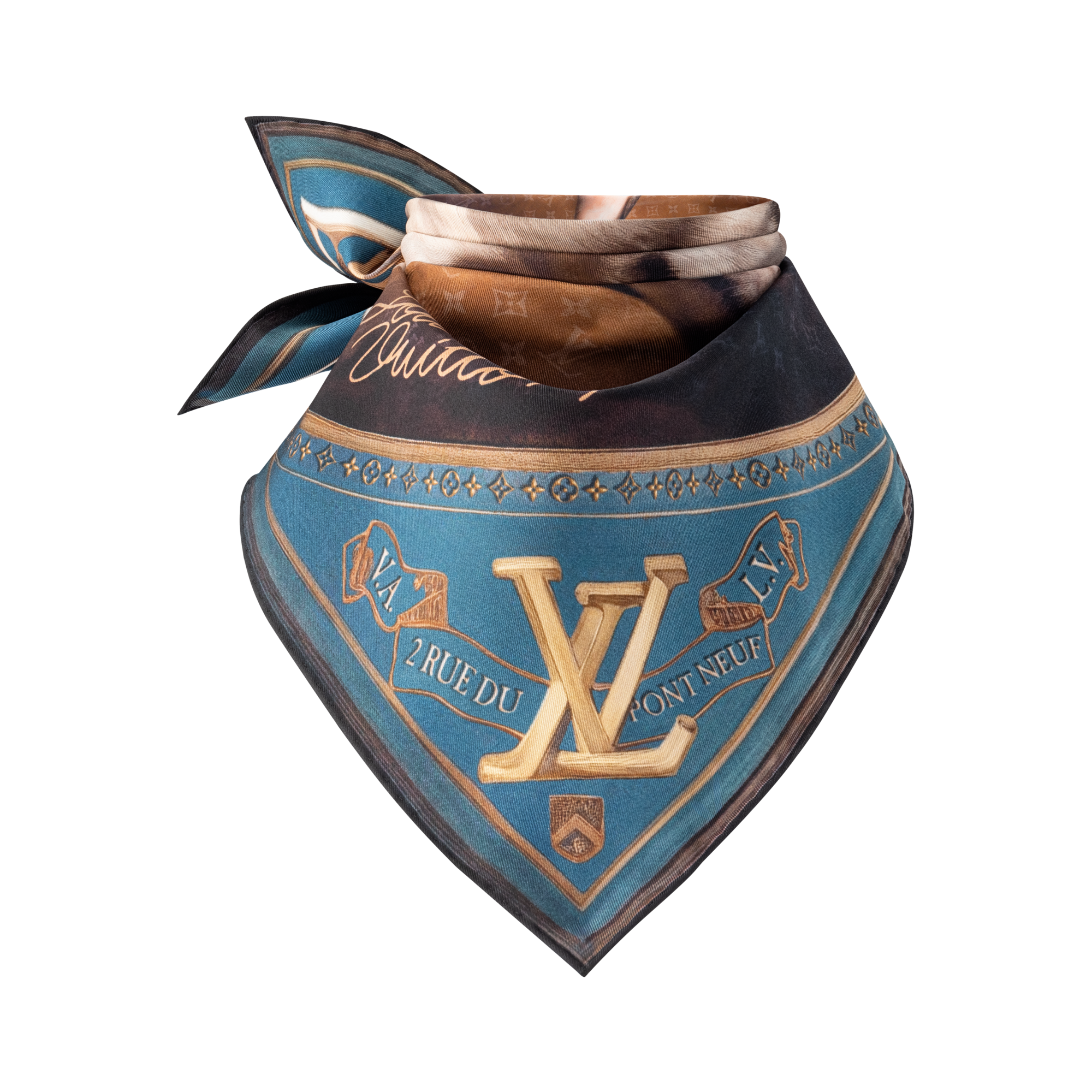 Portrait of a Dog Bandana S00 Herren Accessoires Seidentücher und Bandanas | LOUIS VUITTON (Zoom)