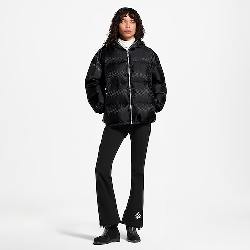 Pufferjacke mit Nanogram und Gürtel-Detail worn view
