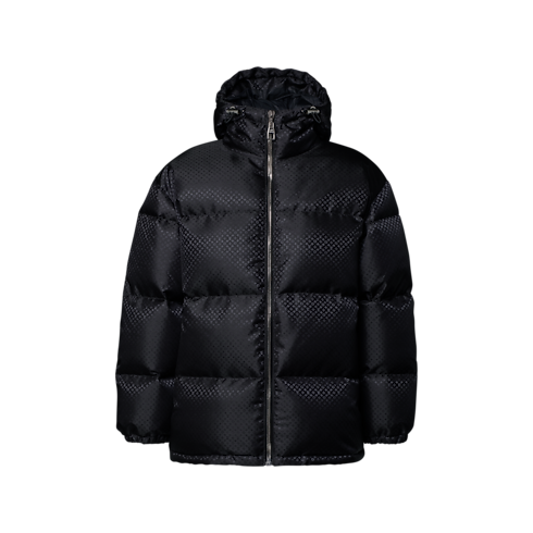 Pufferjacke mit Nanogram und Gürtel-Detail front view