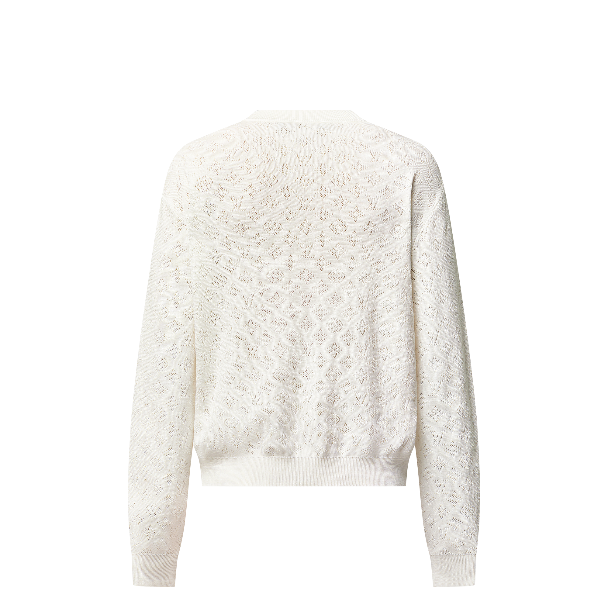 Pullover aus Baumwolle mit Monogram und Pointelle-Details  Herren Ready to Wear Vollständige Ready to Wear | LOUIS VUITTON (Zoom)