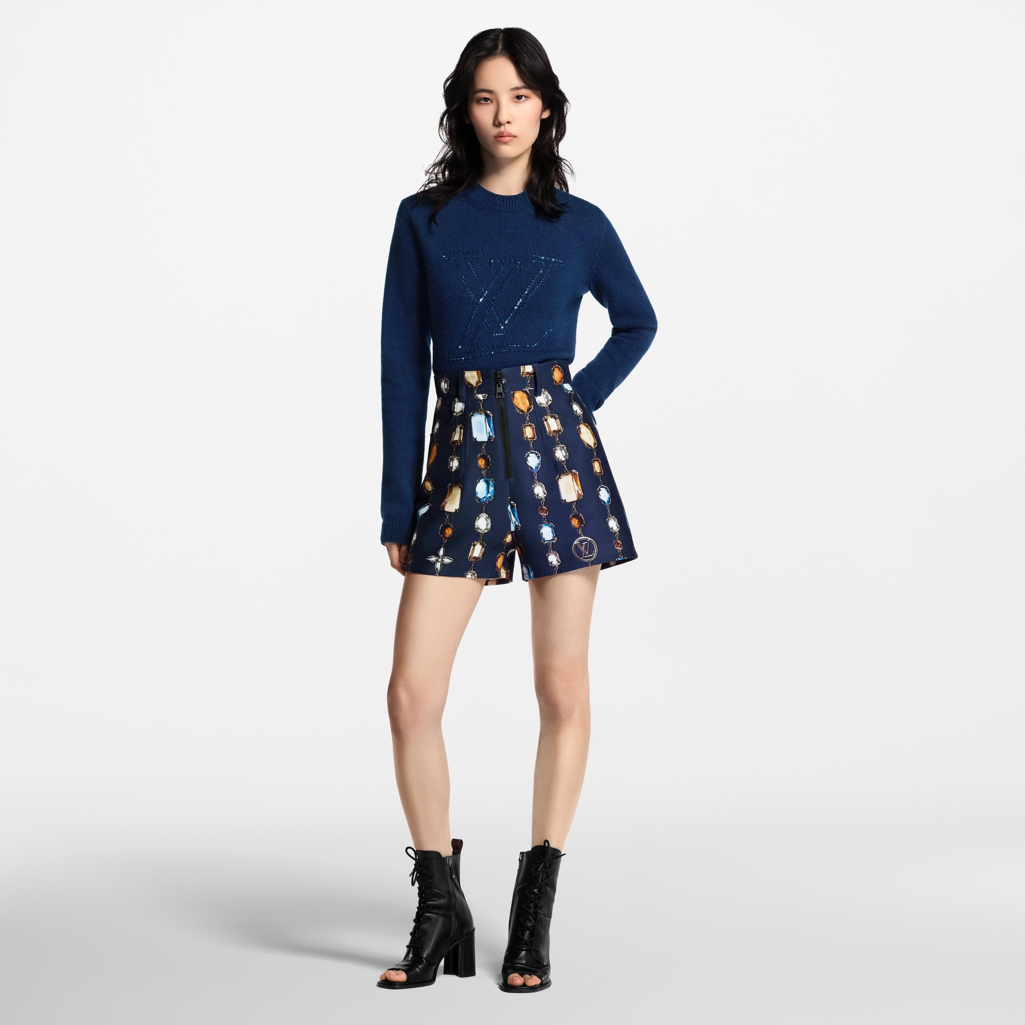 Pullover aus Kaschmir mit Signatur  Damen Ready to Wear Strick | LOUIS VUITTON (Zoom)