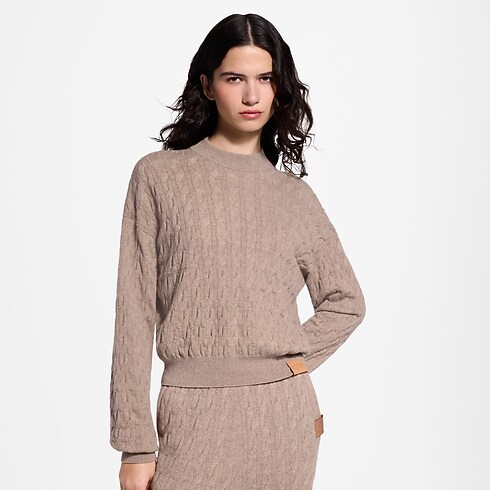 Pullover aus Zopfstrick Damen Ready to Wear Strick | LOUIS VUITTON (Zoom)