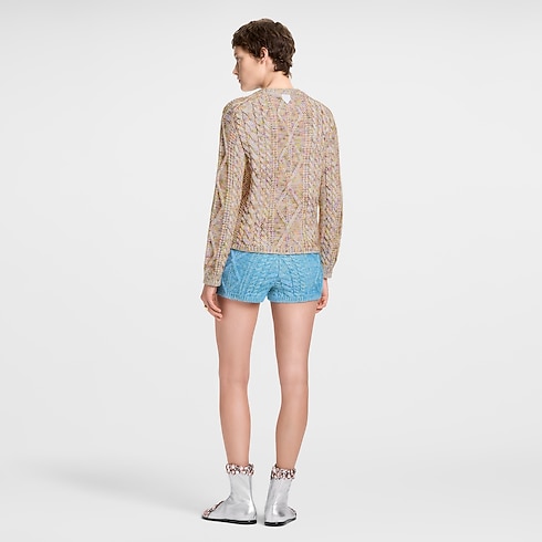 Pullover mit Blumen-Motiv aus Strick Damen Ready to Wear Strick | LOUIS VUITTON (Zoom)