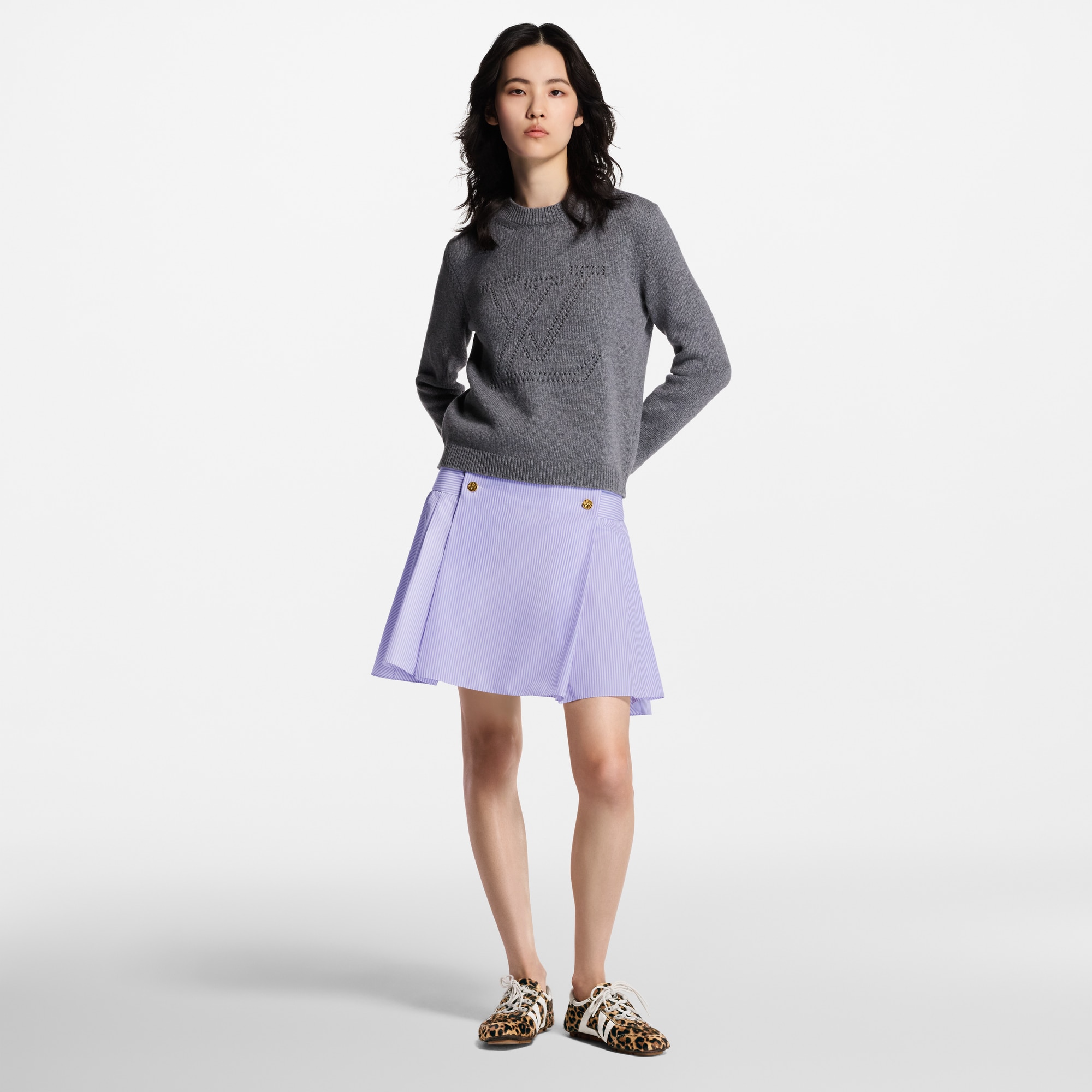 Pullover mit charakteristischer Stickerei  Damen Ready to Wear Strick | LOUIS VUITTON (Zoom)