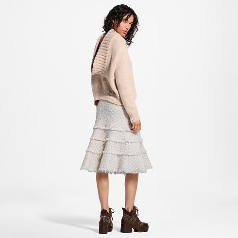 Pullover mit drapiertem Kragen Damen Ready to Wear Strick | LOUIS VUITTON (Zoom)