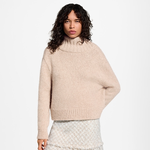 Pullover mit drapiertem Kragen Damen Ready to Wear Strick | LOUIS VUITTON (Zoom)