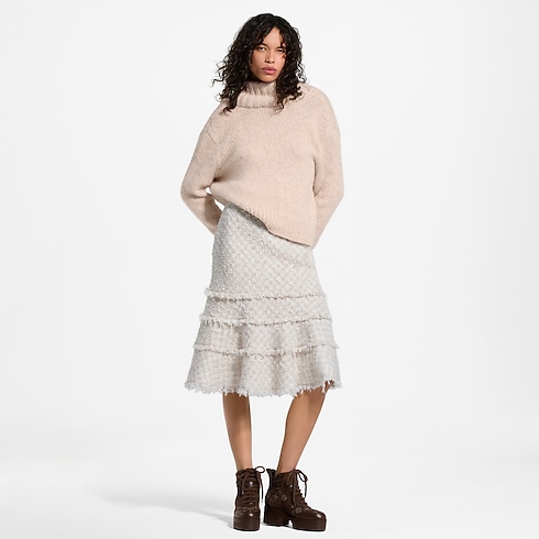 Pullover mit drapiertem Kragen Damen Ready to Wear Strick | LOUIS VUITTON (Zoom)