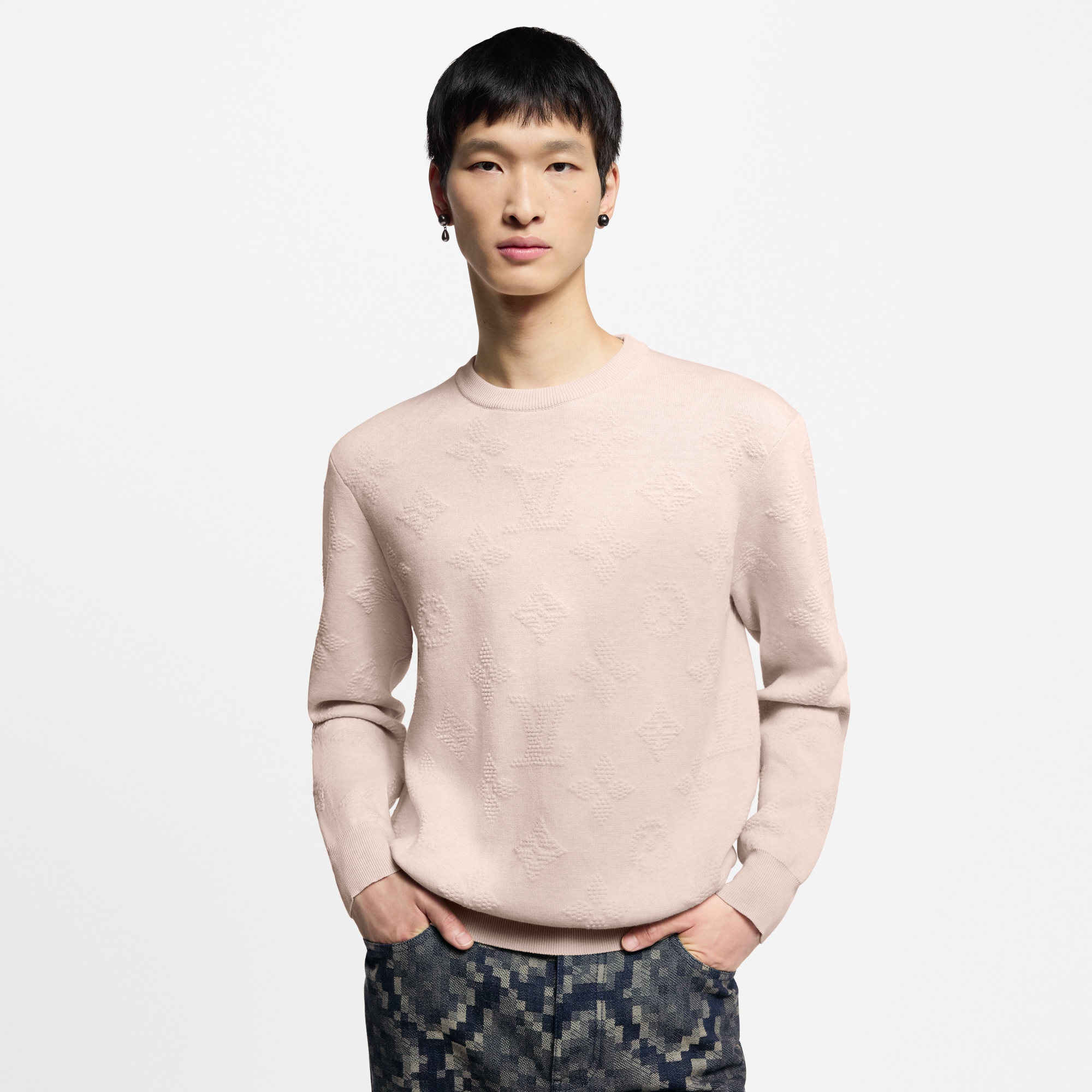 Pullover mit Monogram-Prägung  Herren Ready to Wear Vollständige Ready to Wear | LOUIS VUITTON (Zoom)