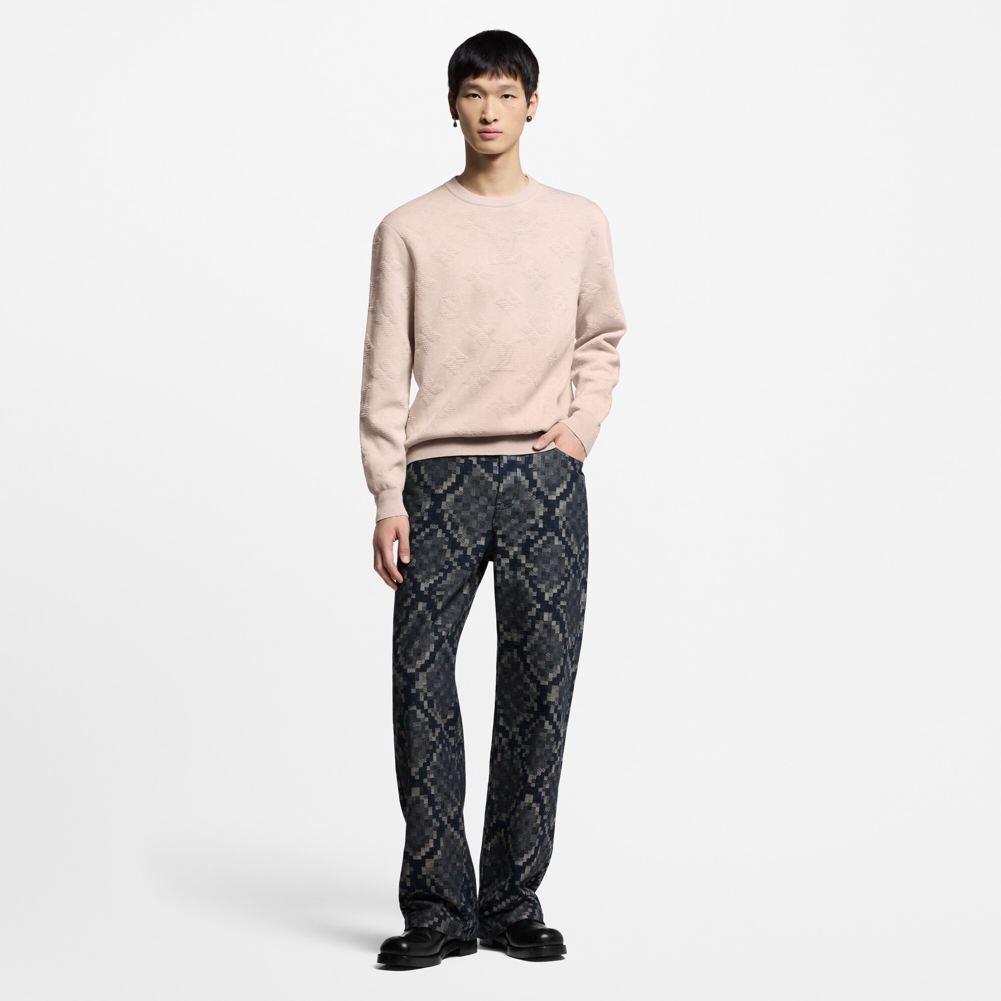 Pullover mit Monogram-Prägung  Herren Ready to Wear Vollständige Ready to Wear | LOUIS VUITTON (Zoom)