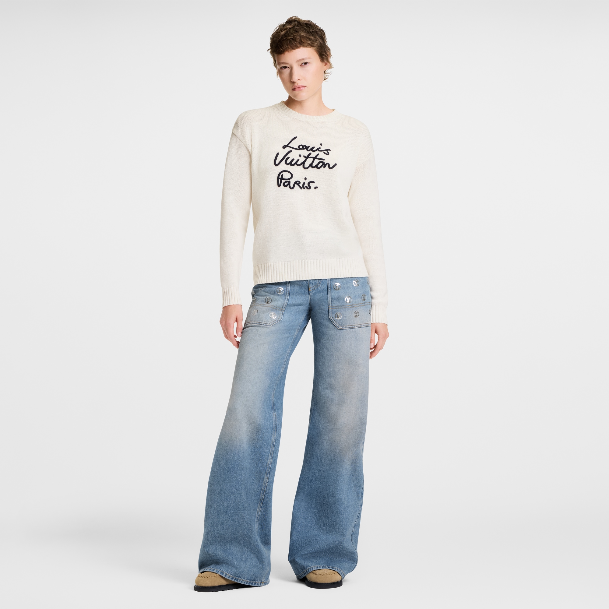 Pullover mit Signatur in Schreibschrift  Damen Ready to Wear Strick | LOUIS VUITTON (Zoom)