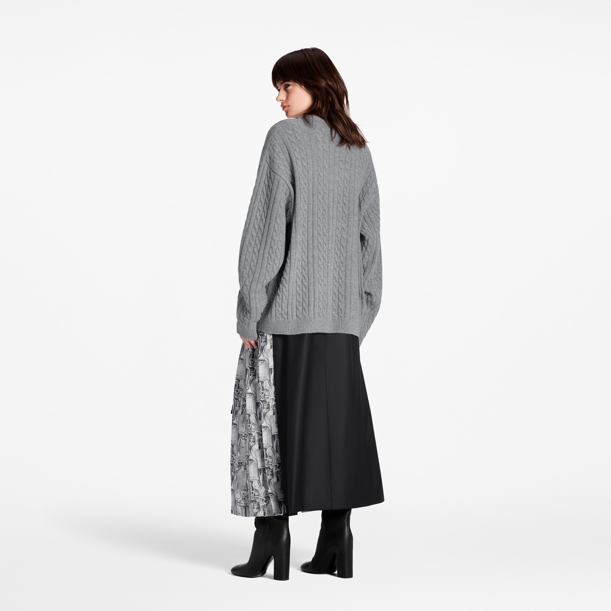 Pullover mit Zopfstrickmuster und Signatur  Damen Ready to Wear Strick | LOUIS VUITTON (Zoom)