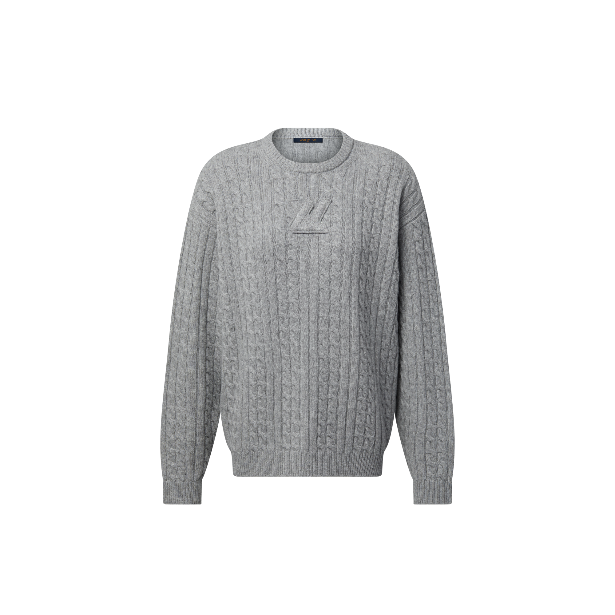 Pullover mit Zopfstrickmuster und Signatur  Damen Ready to Wear Strick | LOUIS VUITTON (Zoom)