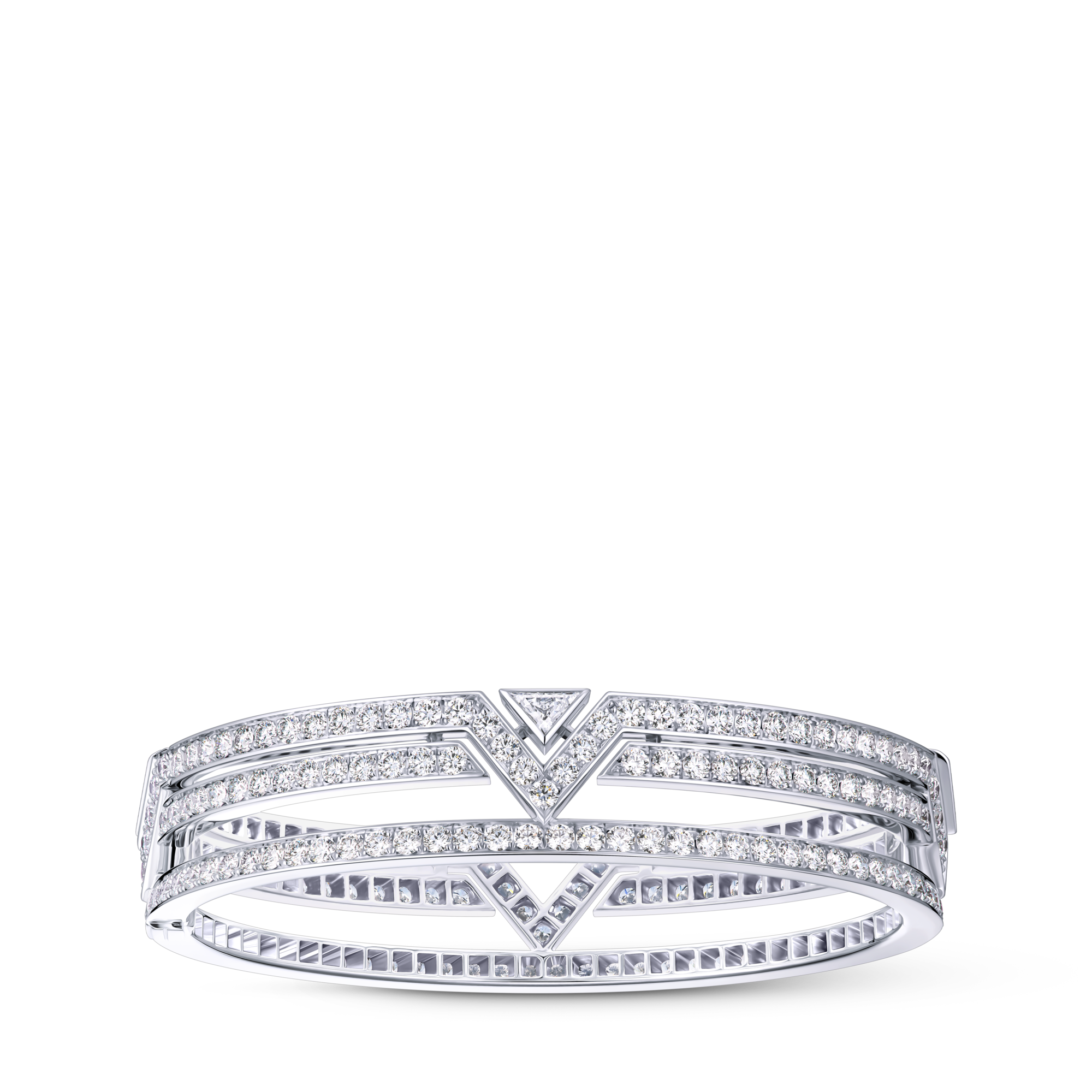 Pure V Armband, Weißgold und Diamanten  Les Extraordinaires Schmuck Armbänder | LOUIS VUITTON (Zoom)