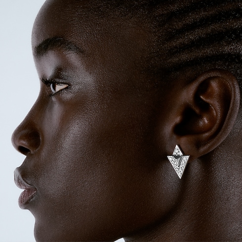 Pure V Ohrringe, Weißgold und Diamanten Schmuck Kategorien Ohrringe | LOUIS VUITTON (Zoom)