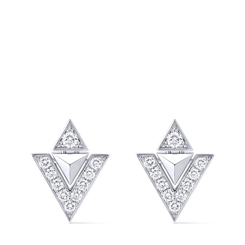 Pure V Ohrringe, Weißgold und Diamanten Schmuck Kategorien Ohrringe | LOUIS VUITTON (Zoom)