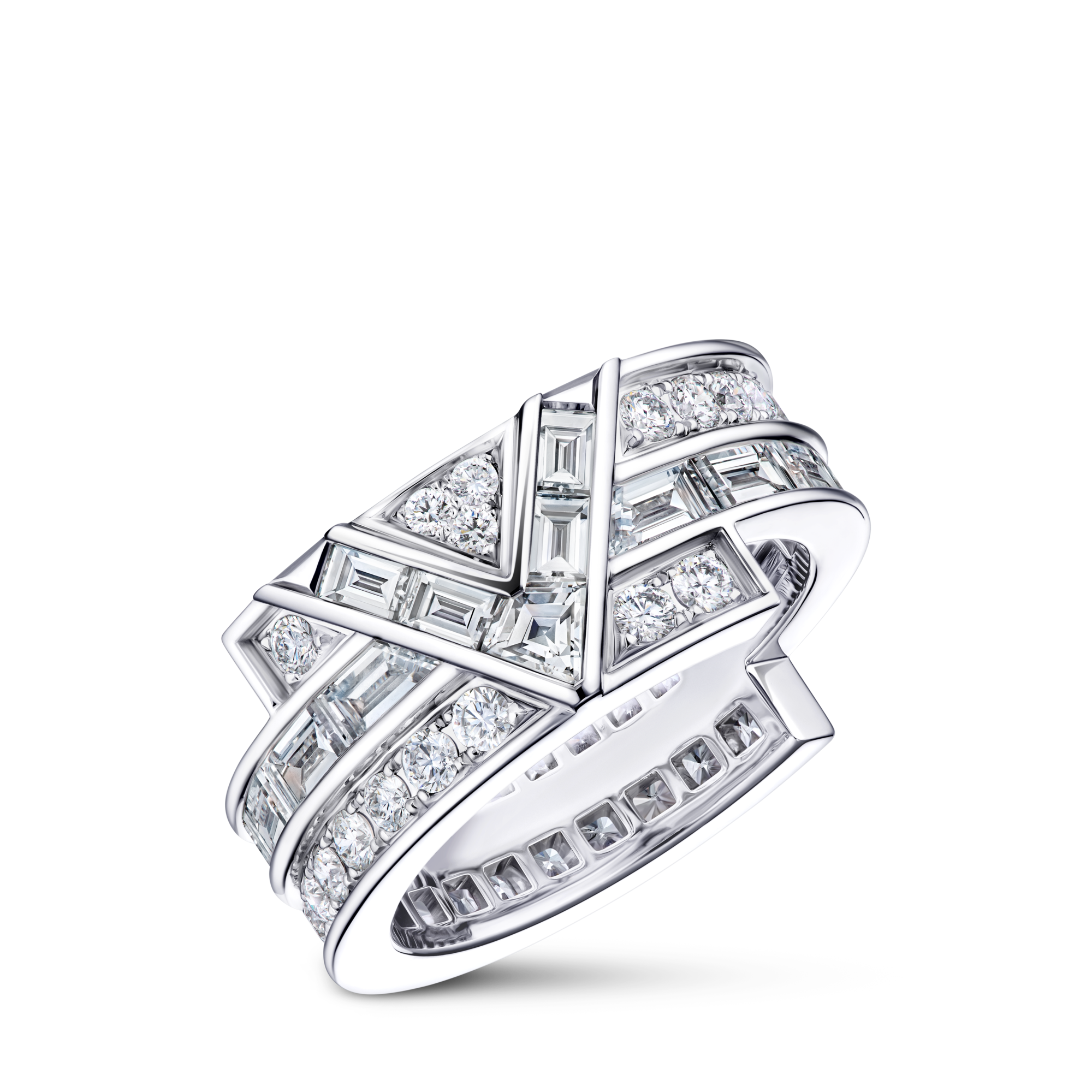 Pure V Ring, Weißgold und Diamanten  Les Extraordinaires Schmuck Haute Joaillerie | LOUIS VUITTON (Zoom)