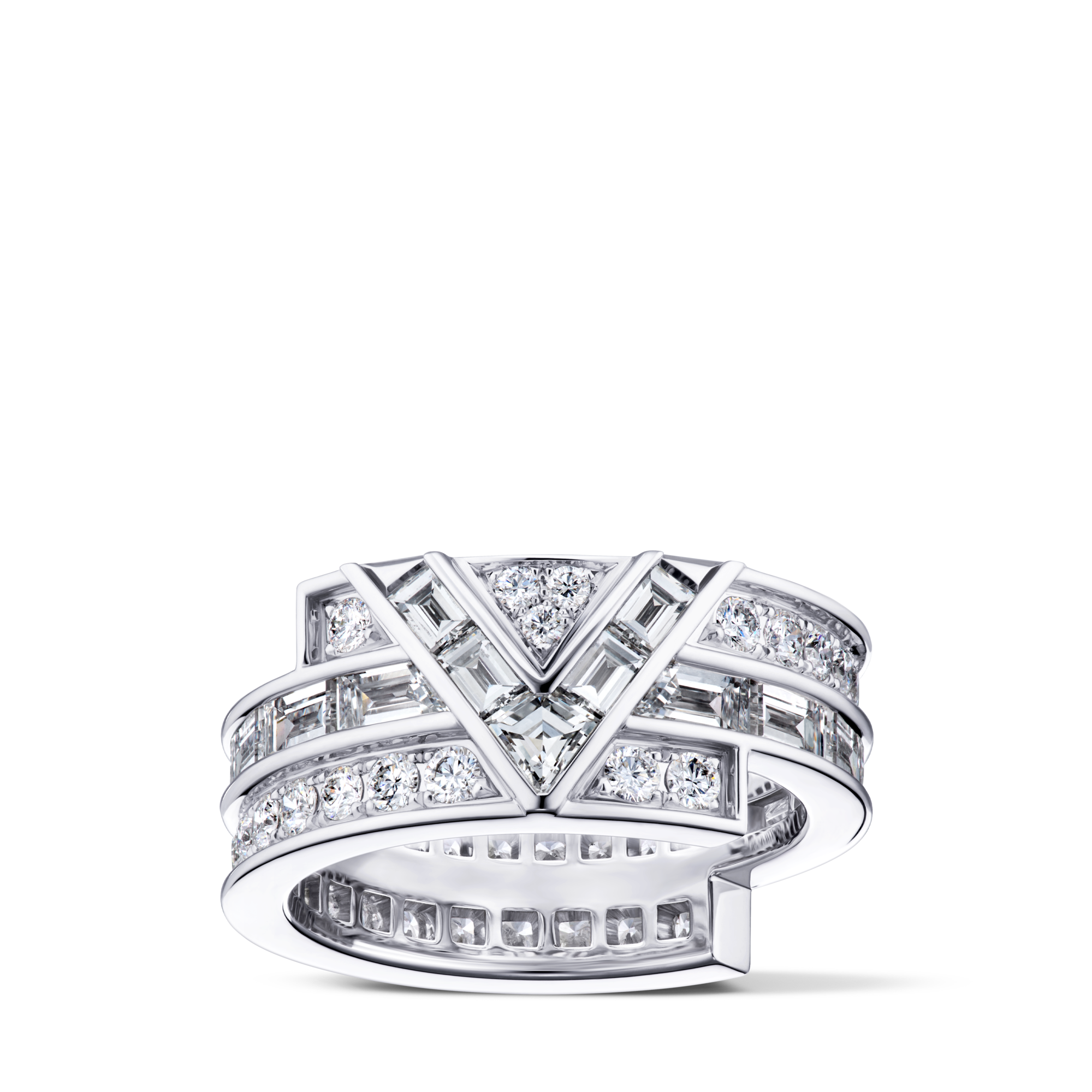 Pure V Ring, Weißgold und Diamanten  Les Extraordinaires Schmuck Haute Joaillerie | LOUIS VUITTON (Zoom)