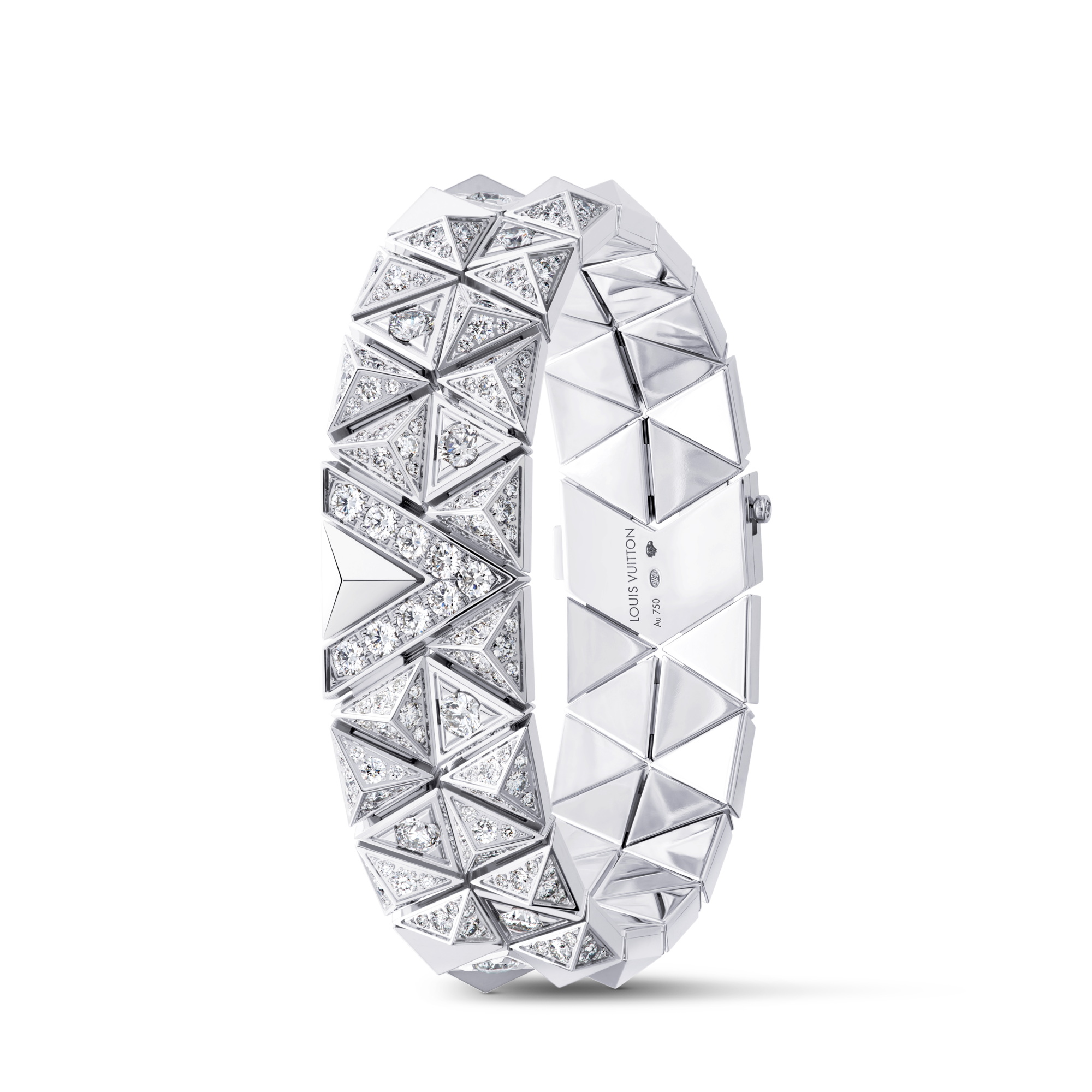 Pure V zweireihiges Armband, Weißgold und Diamanten  Schmuck Kategorien Armbänder | LOUIS VUITTON (Zoom)