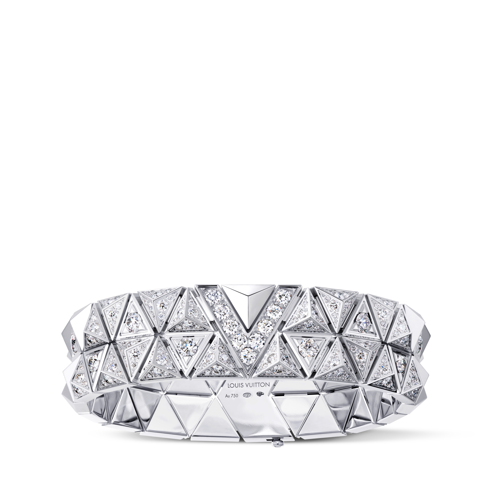 Pure V zweireihiges Armband, Weißgold und Diamanten  Schmuck Kategorien Armbänder | LOUIS VUITTON (Zoom)