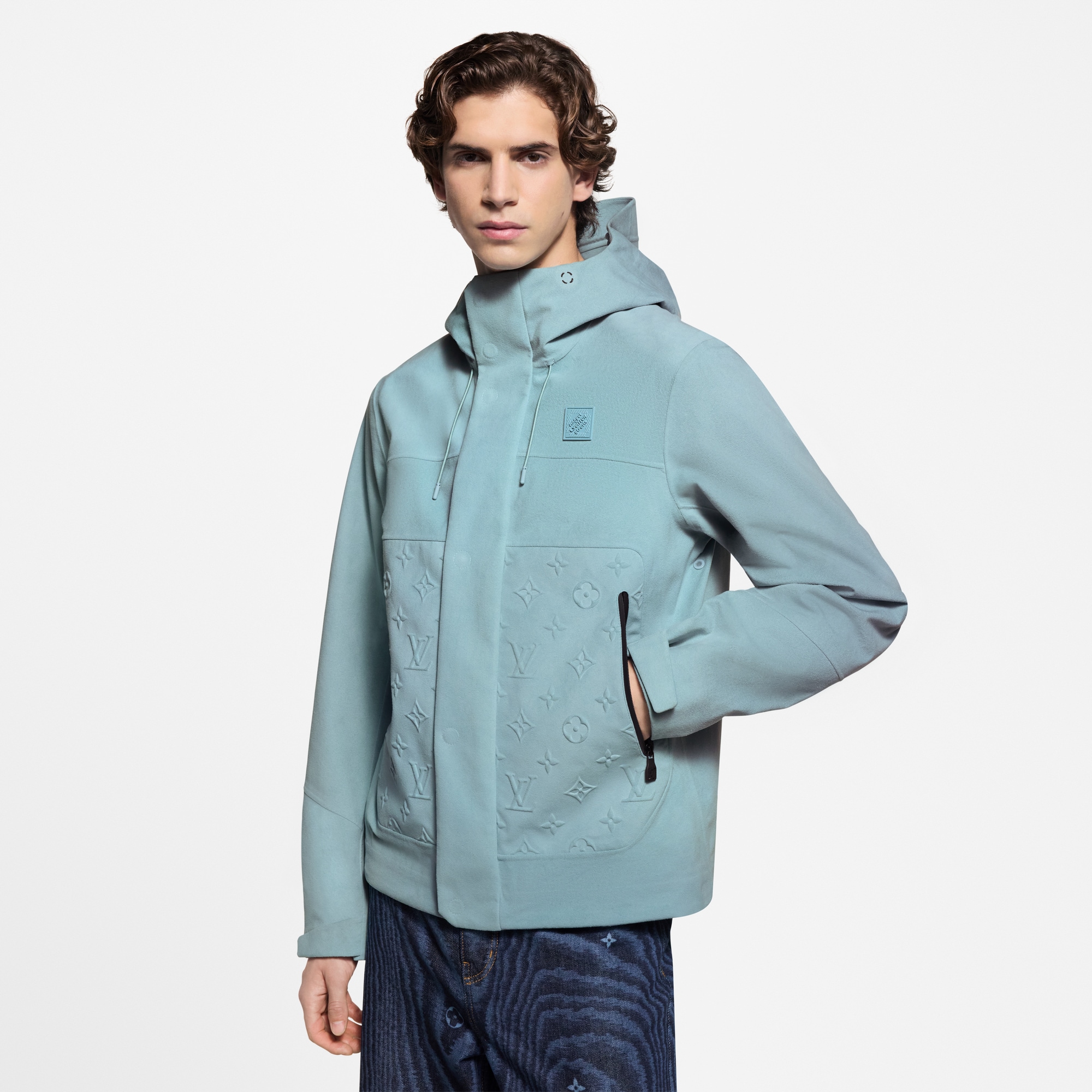 Regenjacke aus technischem Samt  Herren Ready to Wear Jacken und Mäntel | LOUIS VUITTON (Zoom)
