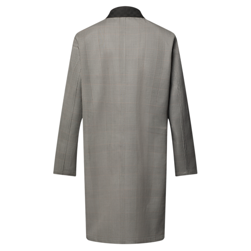 Regenmantel mit Kragen aus Veloursleder samt Damier-Motiv Herren Ready to Wear Jacken und Mäntel | LOUIS VUITTON (Zoom)