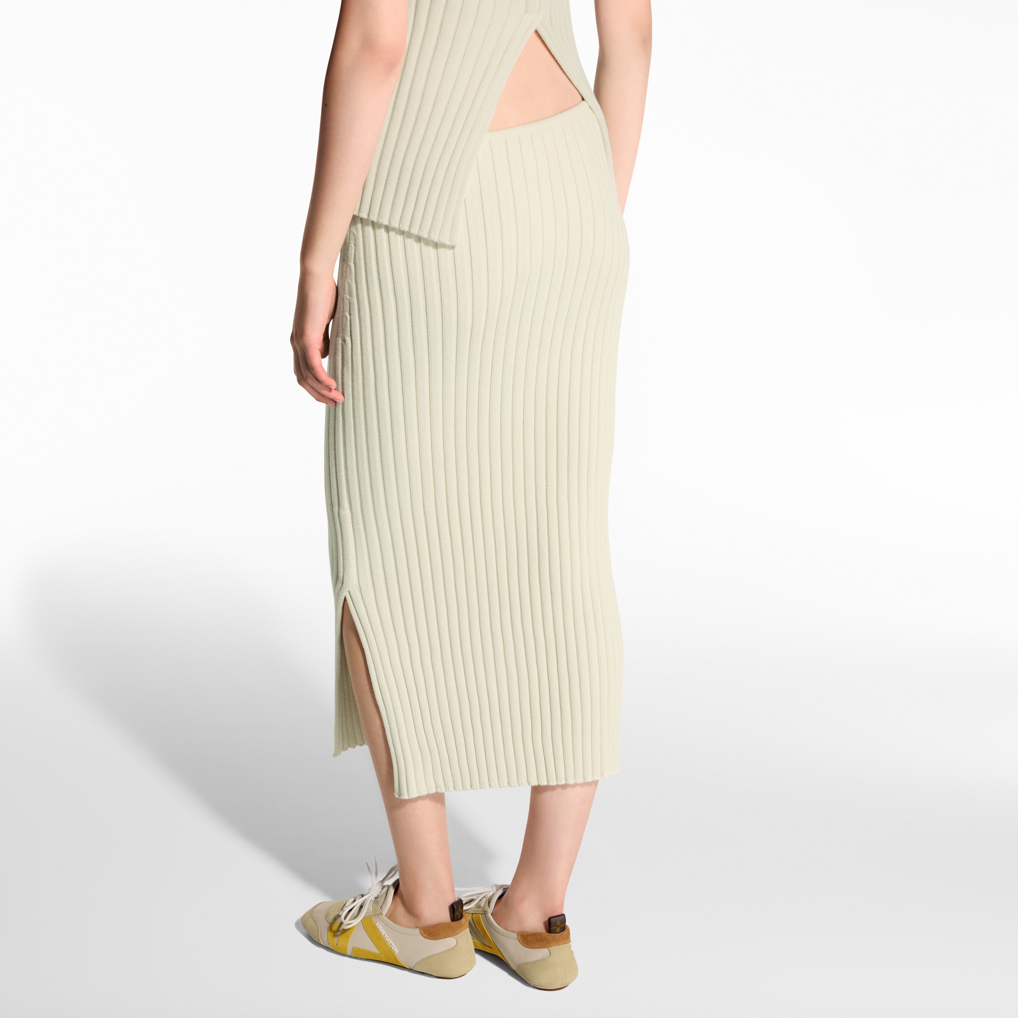 Rock aus Rippstrick mit Schlitz  Damen Ready to Wear Röcke und Shorts | LOUIS VUITTON (Zoom)