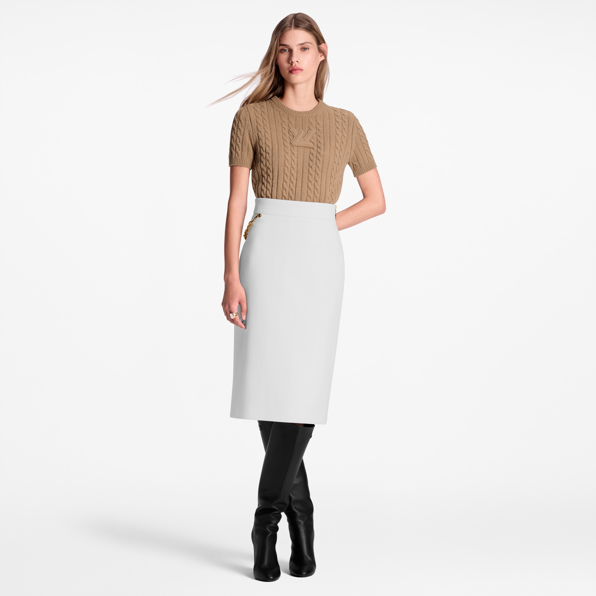 Rock mit LV Ketten-Detail  Damen Ready to Wear Röcke und Shorts | LOUIS VUITTON (Zoom)