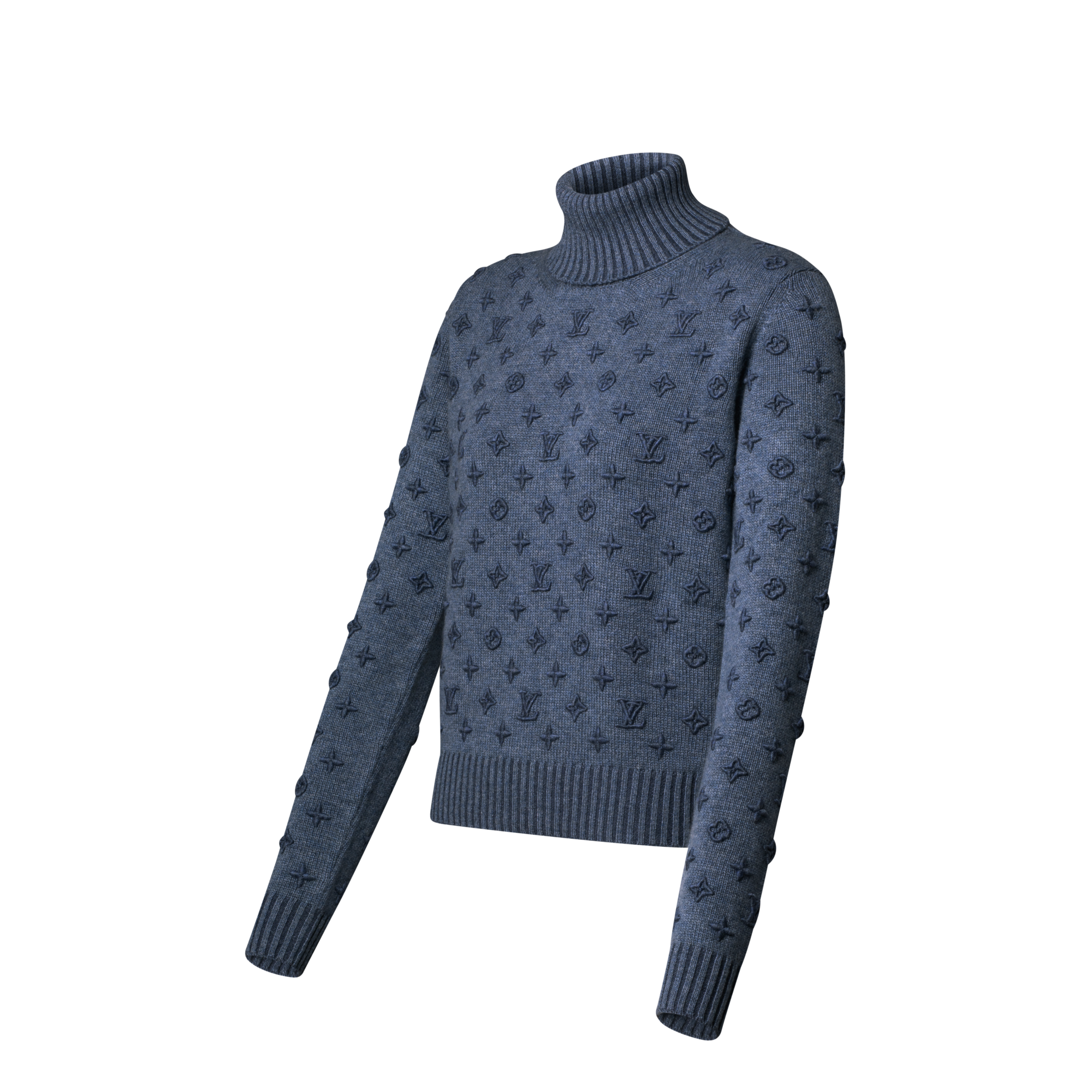 Rollkragenpullover mit 3D-Signaturen  Damen Ready to Wear Strick | LOUIS VUITTON (Zoom)