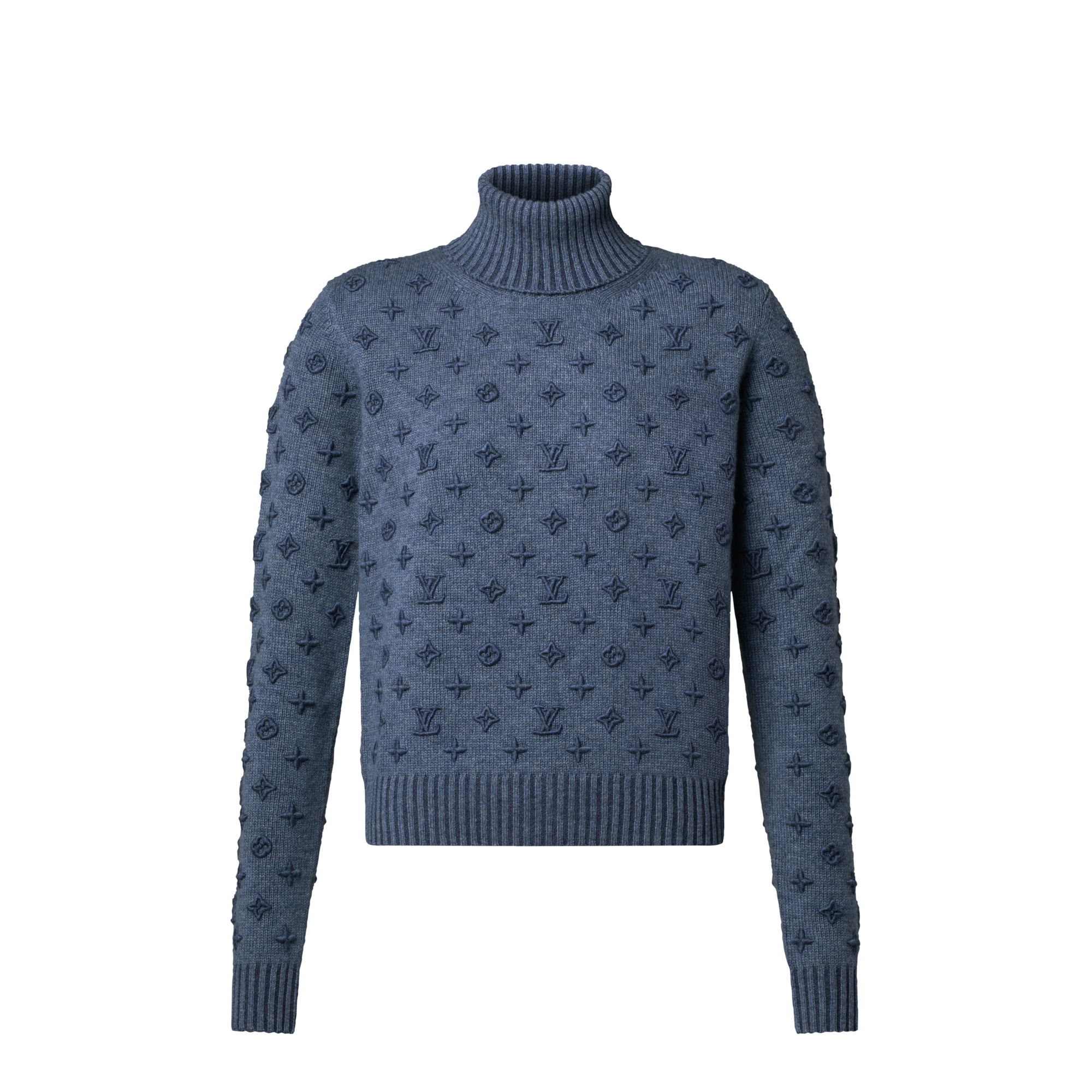 Rollkragenpullover mit 3D-Signaturen  Damen Ready to Wear Strick | LOUIS VUITTON (Zoom)