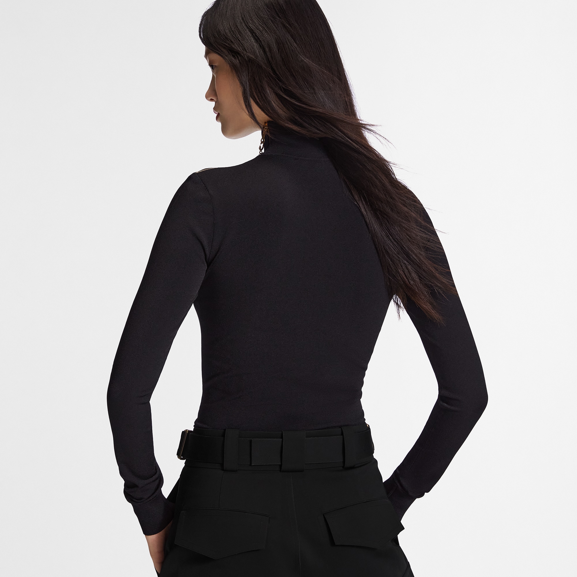 Rollkragenpullover mit Detail an Schulter  Damen Ready to Wear Strick | LOUIS VUITTON (Zoom)