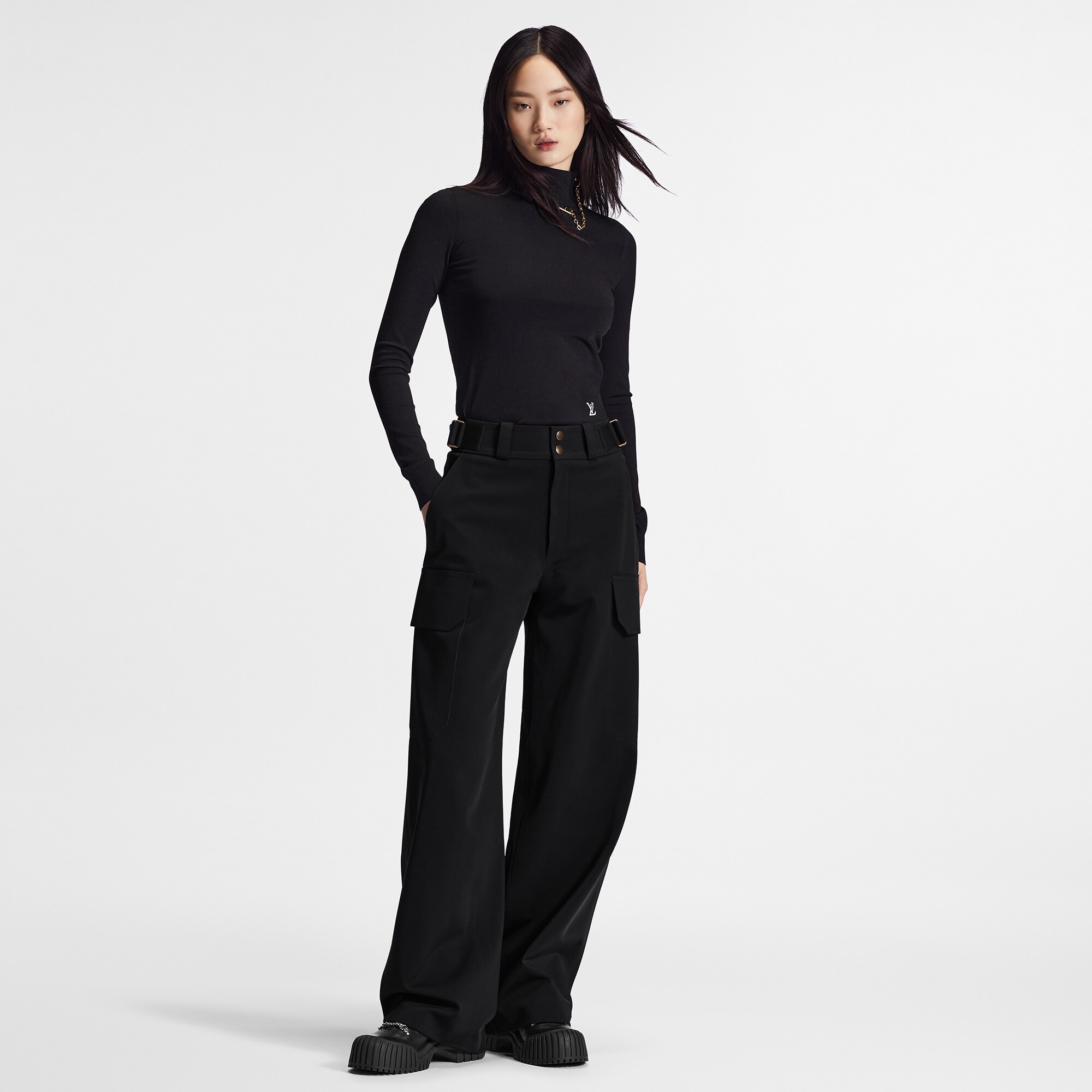 Rollkragenpullover mit Detail an Schulter  Damen Ready to Wear Strick | LOUIS VUITTON (Zoom)
