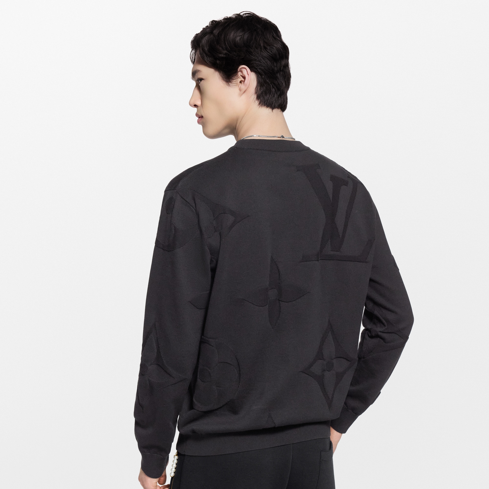 Rundhalspullover aus Baumwolle mit Monogram  Herren Ready to Wear Vollständige Ready to Wear | LOUIS VUITTON (Zoom)