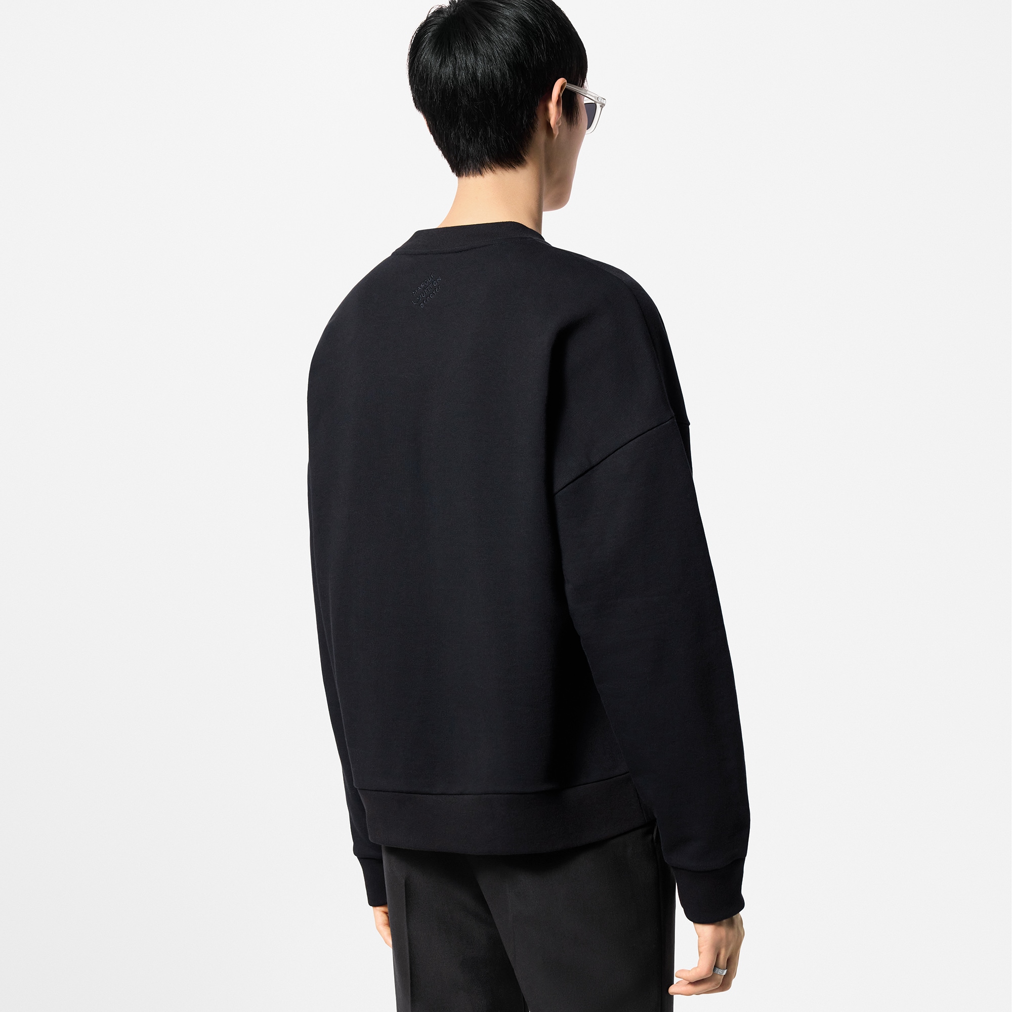 Rundhalspullover aus Baumwolle mit Signatur  Herren Ready to Wear T-Shirts und Poloshirts | LOUIS VUITTON (Zoom)