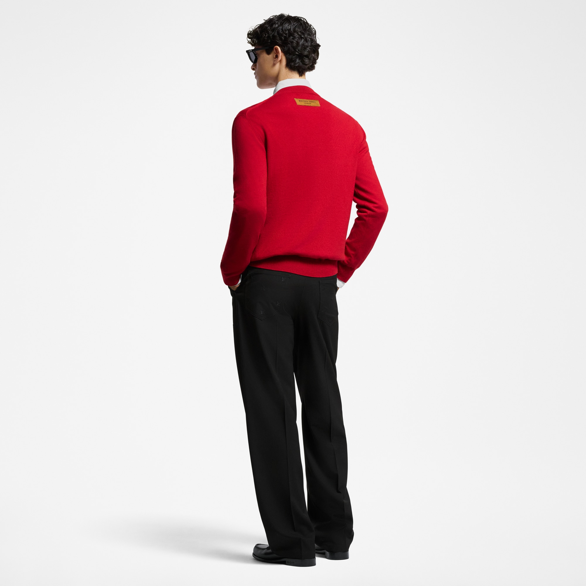 Rundhalspullover aus Kaschmir mit geprägter LV Signatur  Herren Ready to Wear Vollständige Ready to Wear | LOUIS VUITTON (Zoom)
