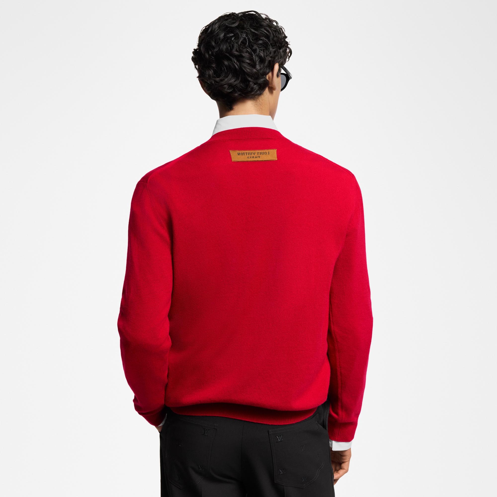 Rundhalspullover aus Kaschmir mit geprägter LV Signatur  Herren Ready to Wear Vollständige Ready to Wear | LOUIS VUITTON (Zoom)