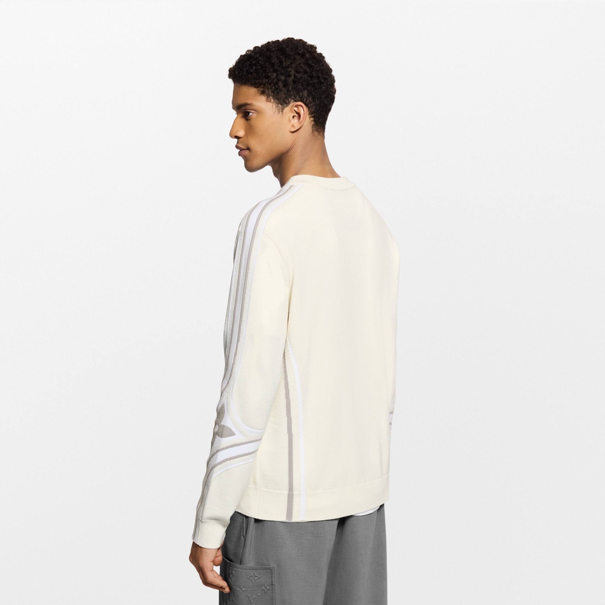 Rundhalspullover aus Strick mit grafischem Motiv  Neuheiten Herren LV Ski | LOUIS VUITTON (Zoom)