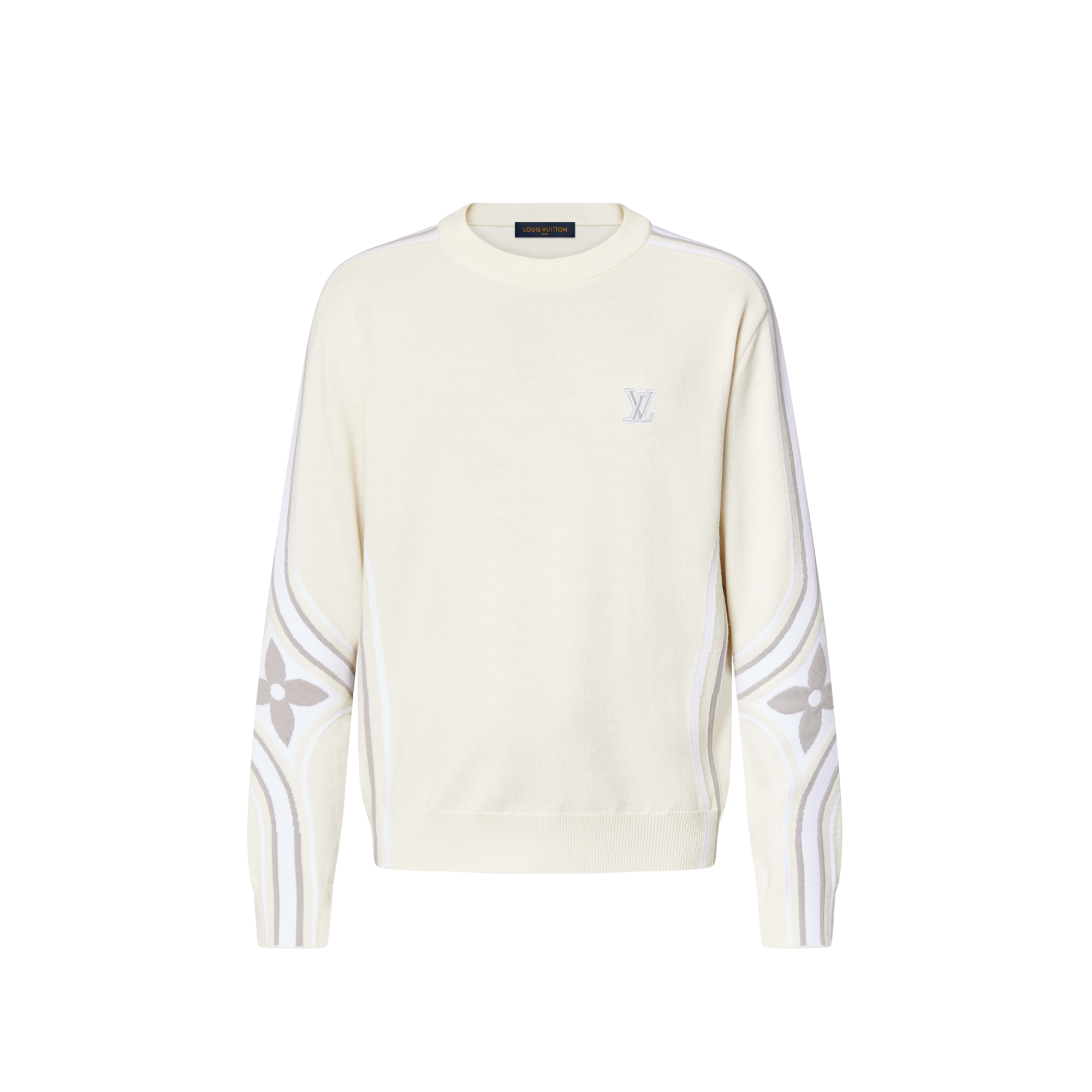 Rundhalspullover aus Strick mit grafischem Motiv  Neuheiten Herren LV Ski | LOUIS VUITTON (Zoom)