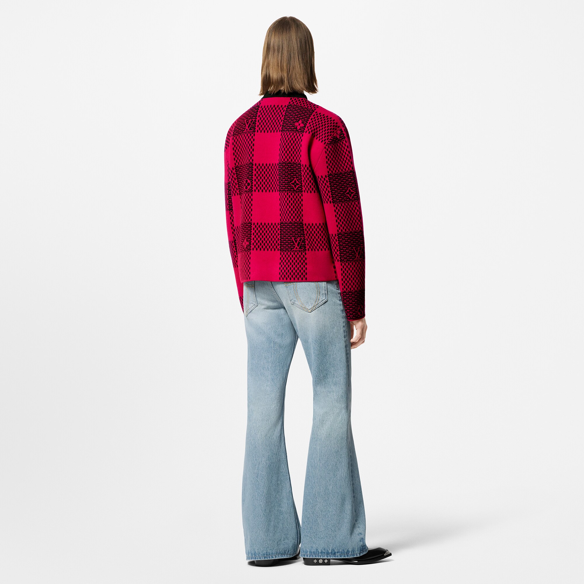 Rundhalspullover aus Wolle mit Damier-Motiv  Herren Ready to Wear Strick und Sweatshirts | LOUIS VUITTON (Zoom)