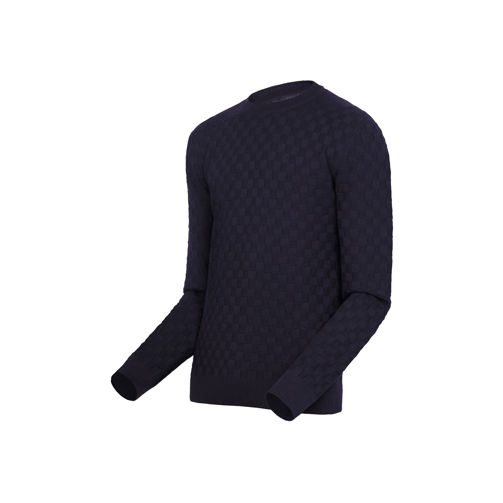 Rundhalspullover mit Damier-Motiv  Herren Ready to Wear Strick und Sweatshirts | LOUIS VUITTON (Zoom)