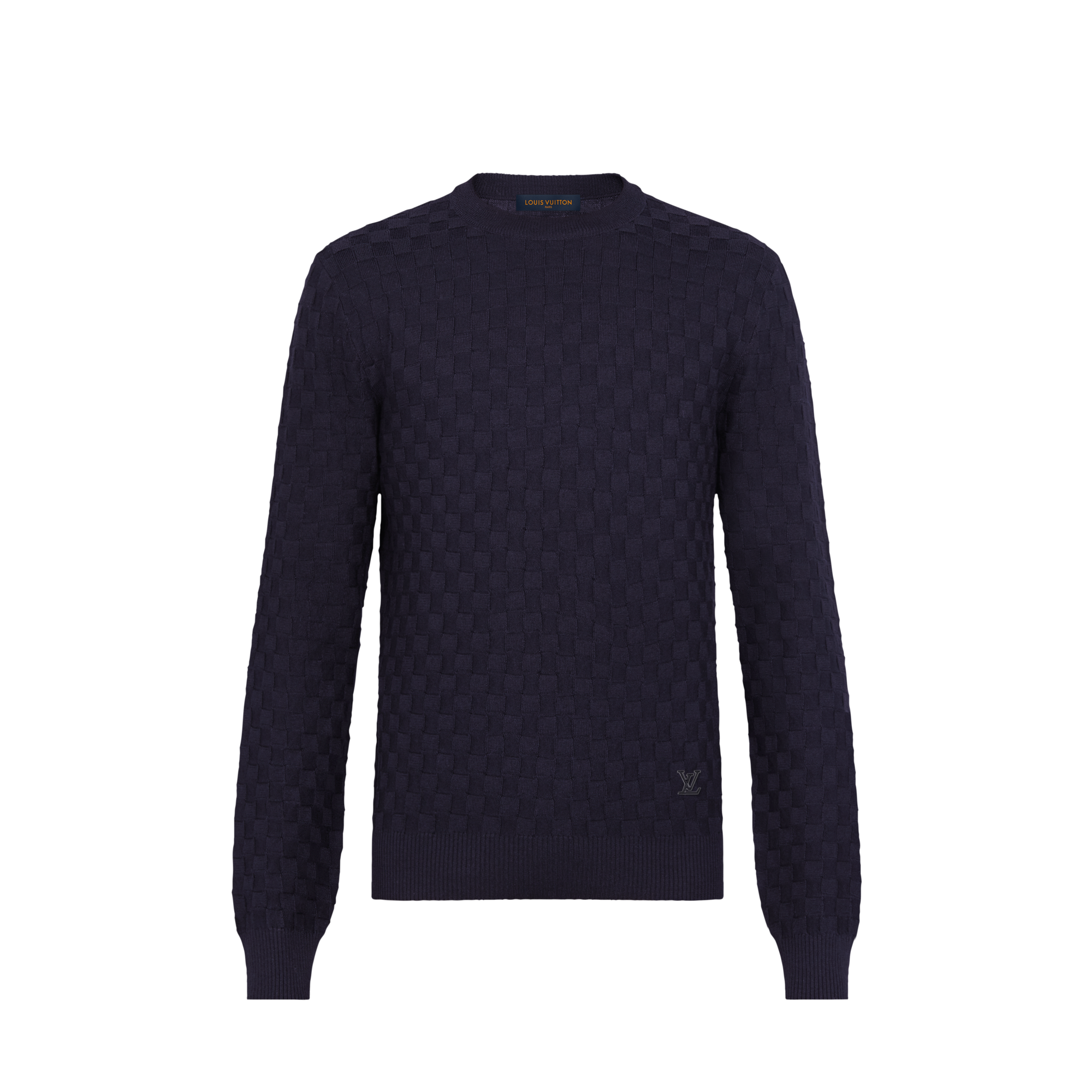 Rundhalspullover mit Damier-Motiv  Herren Ready to Wear Strick und Sweatshirts | LOUIS VUITTON (Zoom)