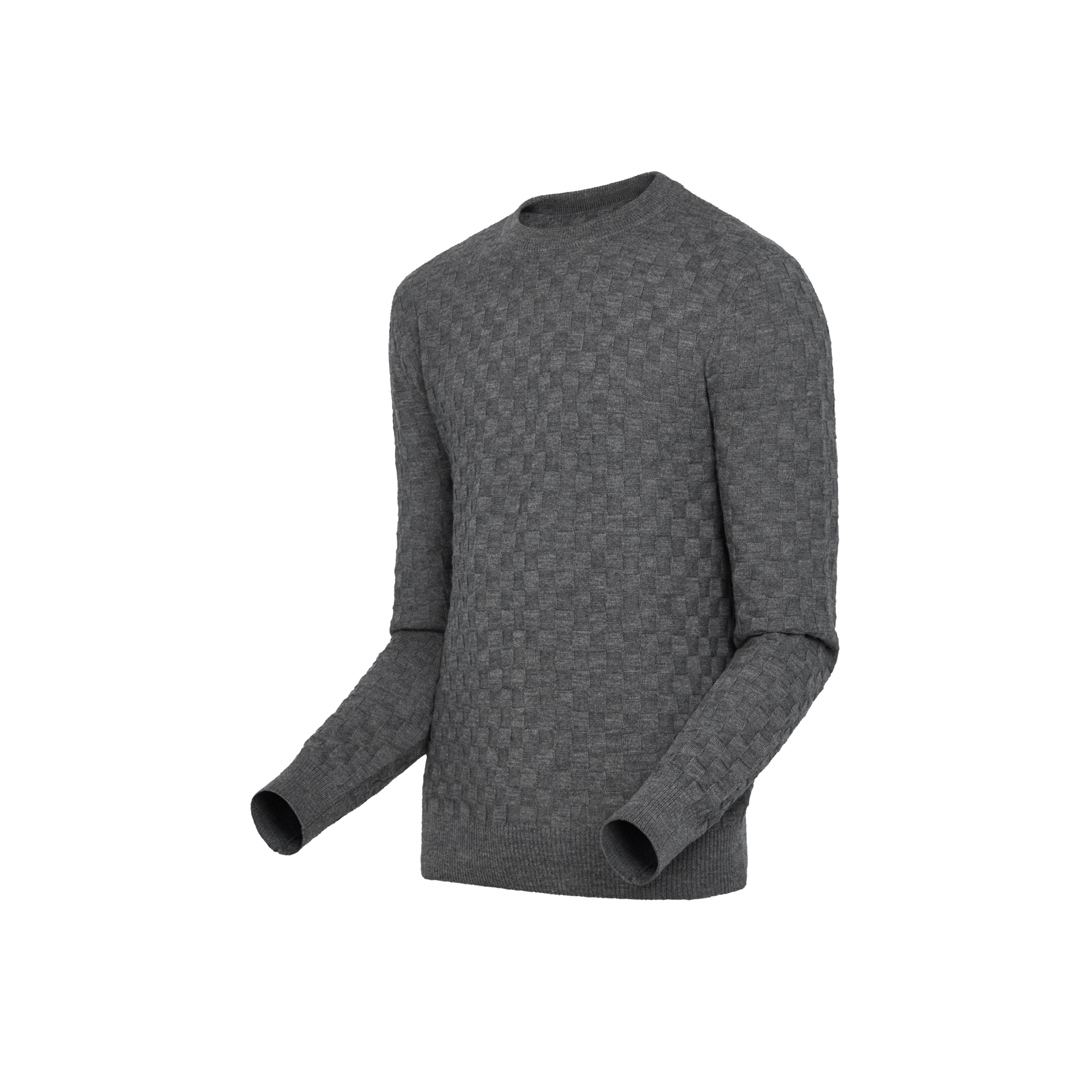 Rundhalspullover mit Damier-Motiv  Herren Ready to Wear Strick und Sweatshirts | LOUIS VUITTON (Zoom)
