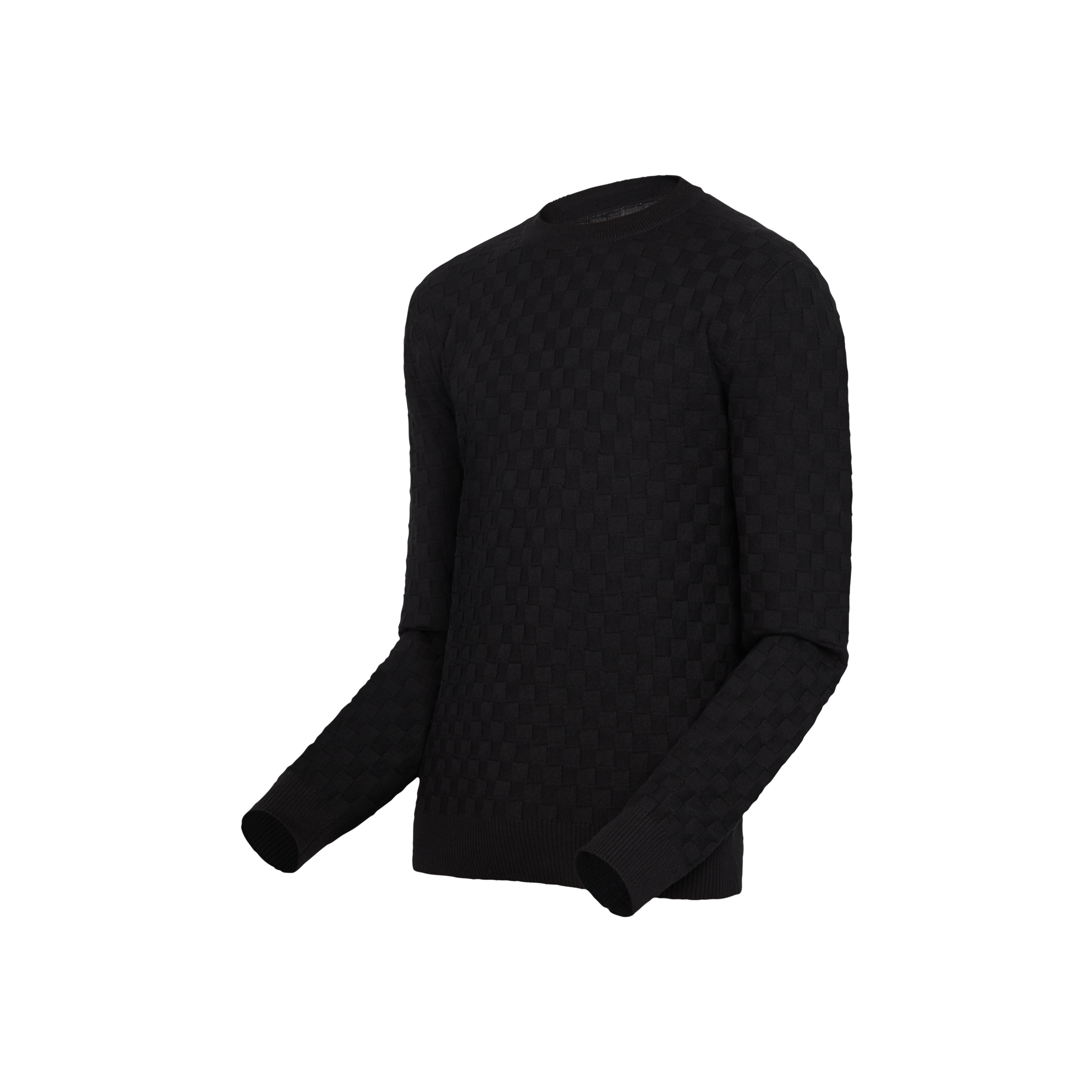 Rundhalspullover mit Damier-Motiv  Herren Ready to Wear Strick und Sweatshirts | LOUIS VUITTON (Zoom)