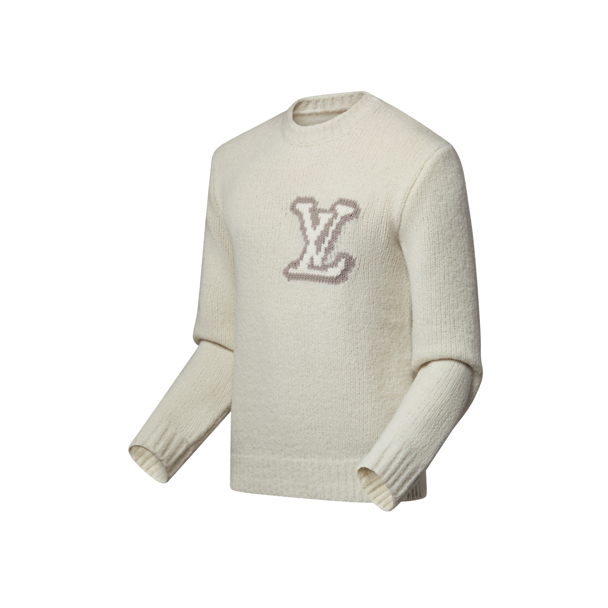 Rundhalspullover mit LV-Motiv als Intarsie  Herren Ready to Wear Vollständige Ready to Wear | LOUIS VUITTON (Zoom)